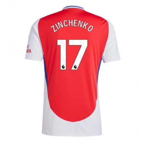 Dres Arsenal Oleksandr Zinchenko #17 Domaci 2024-25 Kratak Rukav